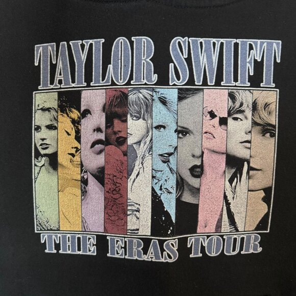 Taylor Swift The Eras Tour Concert Hoodie Sweatshirt Black Women's Size Small - Picture 8 of 13